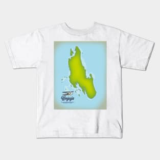 Unguja Travel map Kids T-Shirt